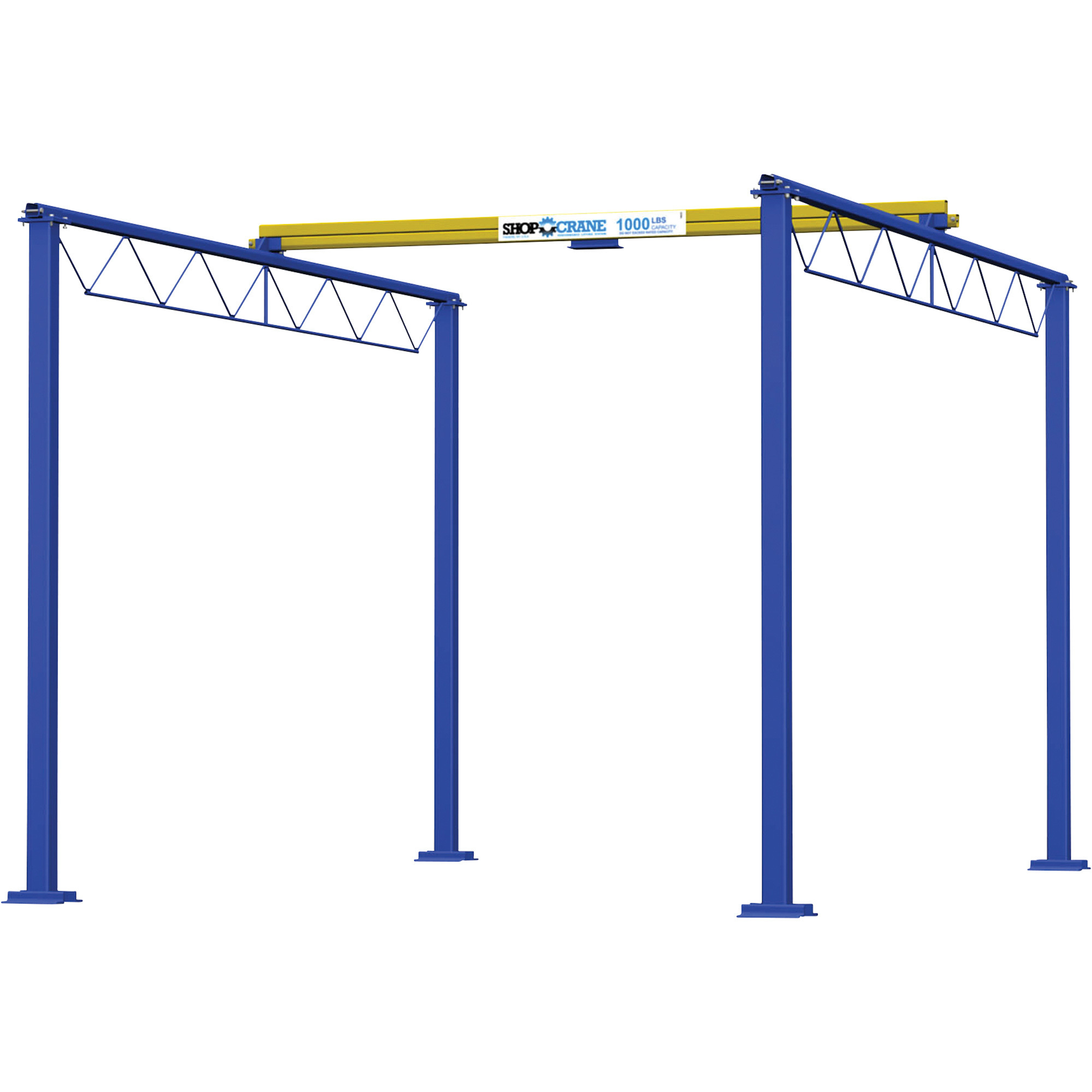 Gorbel 1000-Lb. Overhead Shop Bridge Crane, 12ft.L x 15ft.W x 12ft.H, Model# SC1000-FS-12-15-12